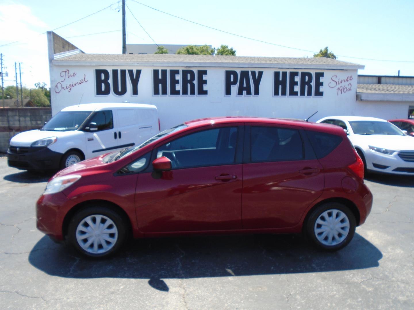 2015 Nissan Versa Note S 5MT (3N1CE2CP7FL) with an 1.6L L4 DOHC 16V engine, 5-Speed Manual transmission, located at 6112 N Florida Avenue, Tampa, FL, 33604, (888) 521-5131, 27.954929, -82.459534 - Photo#0